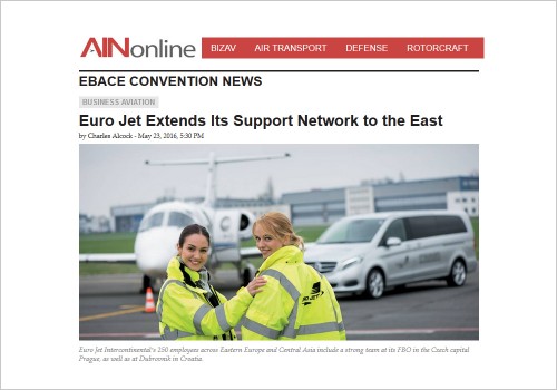 EURO JET EXTENDS ITS SUPPORT NETWORK TO THE EAST