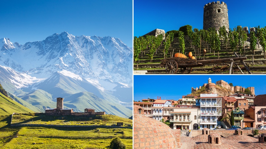 Beautiful mountains, ancient cities, one of the oldest wine-making traditions in the world: Georgia has it all.
