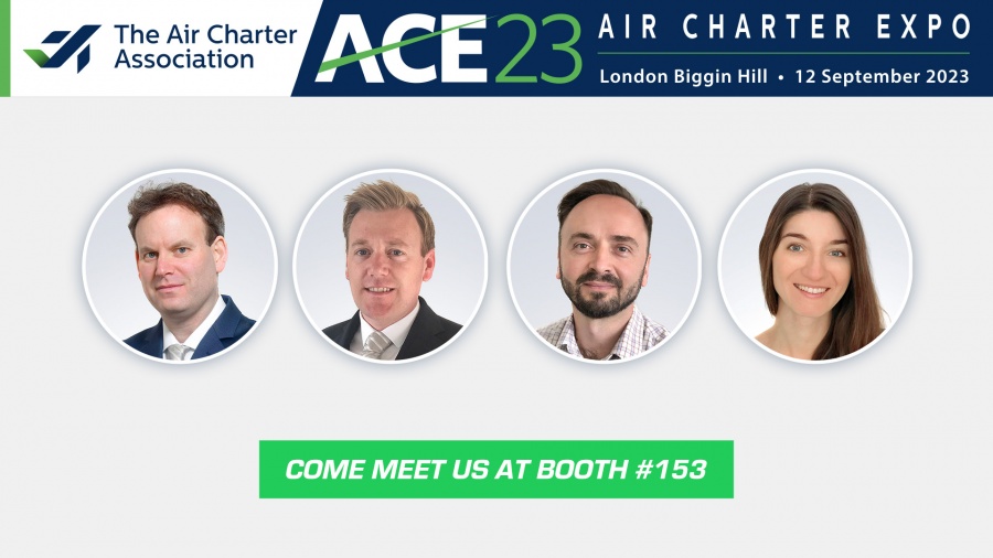 Euro Jet's team of Gareth Danker, Bernard Turner, Libor Sollar, and Jana Midriakova are ready to meet you at ACE'23.