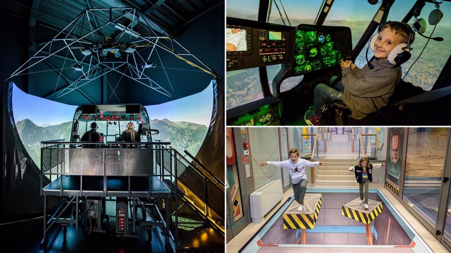 Two simulators, a VR experience, and plenty of educational content make HeliSpace perfect for some avgeek family fun.
